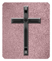 Black Single Cross Shimmer Orchid